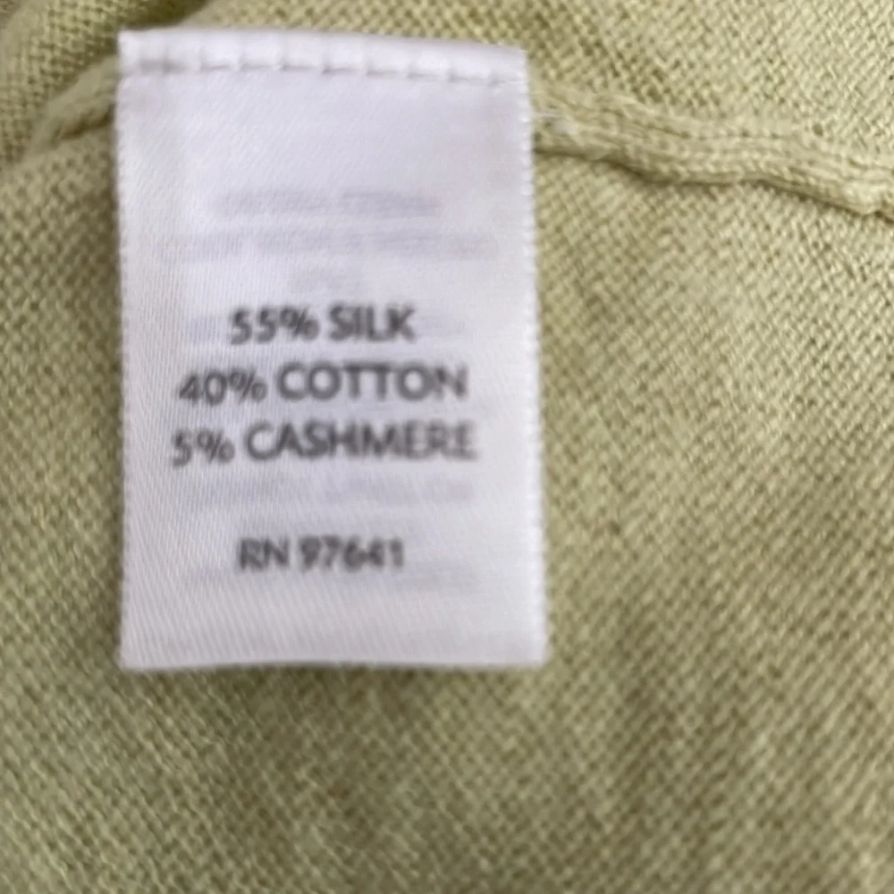 J. Jill Silk/Cotton/Cashmere Blend Lightweight Cardigan - Picture 4 of 4
